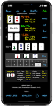 PokerCruncher-Advanced-iPhone - Basic Calculation