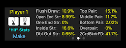 PokerCruncher - JTs: Deal-To-Flop Analysis: Odds For Flopping Draws, OnePair Breakdown Stats